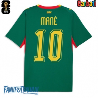 Senegal Sadio Mane #10 Tricou Fotbal Replică Mondial 2026 Barbati Deplasare